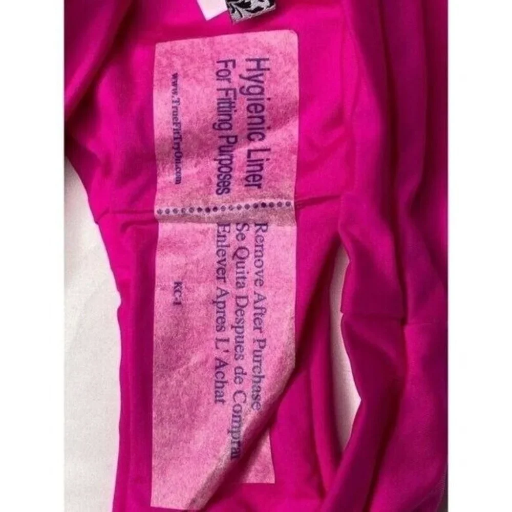 Becca Women's Bikini‎ Swim Bottom Pink High Waist Stretch Laser Cut M New